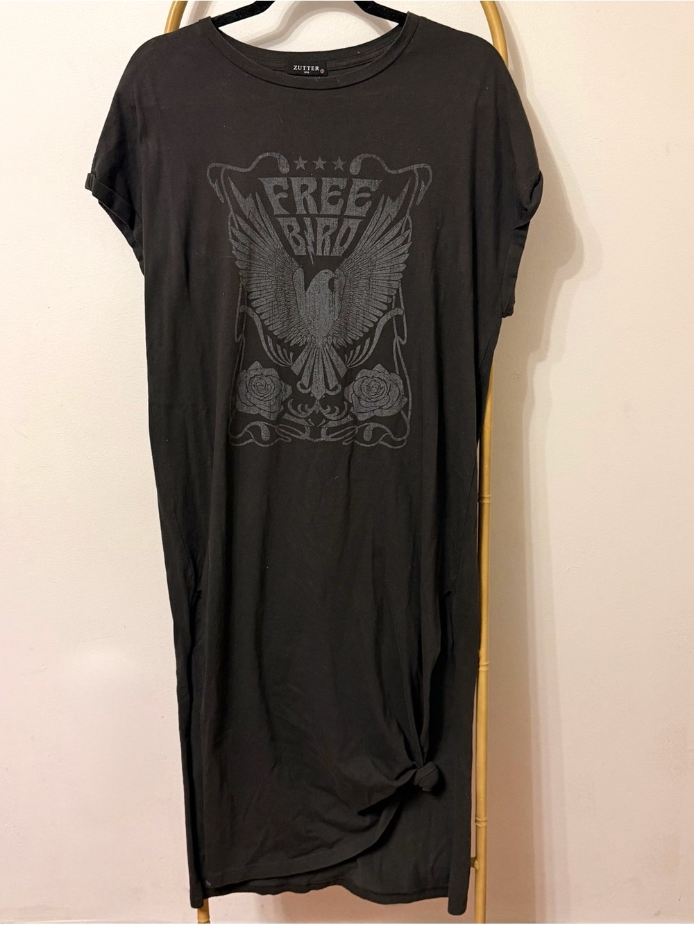 Zutter Black 'Free Bird' Maxi Dress